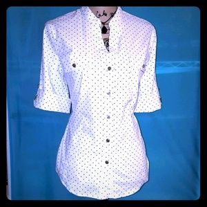 Polka dot button up